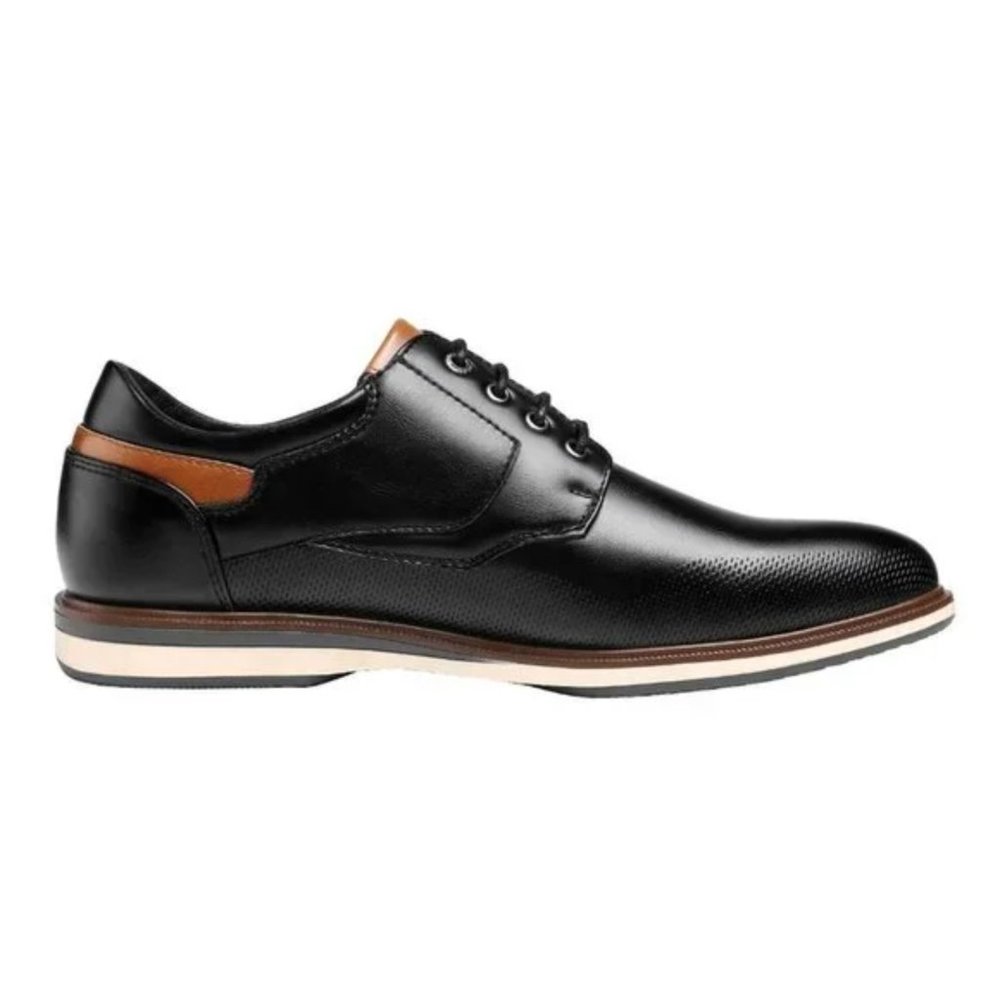 New 𝅺Men's Casual Dress Shoes Black - Picture 3 of 7